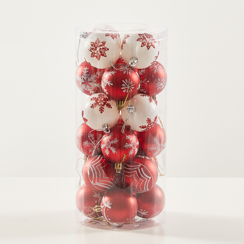 Bolas de Navidad pintadas de 8cm Bolas de Navidad pintadas a mano Bolas de galvanoplastia Decoraciones de Navidad Hotel Centro Comercial Techo Decoración