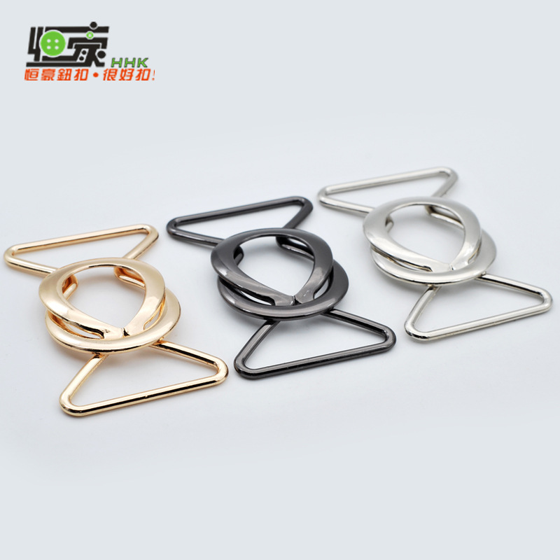 Metal hebilla simple 8 en forma de hebilla de todo partido cinturón hebilla abrigo cortavientos DIY ropa botón accesorios aleación