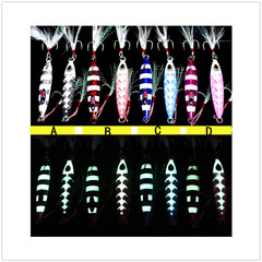 跨境龍骨鐵板鐵板路亞餌岸投遠投假餌鉛魚金屬假餌20G 30G40G 60G