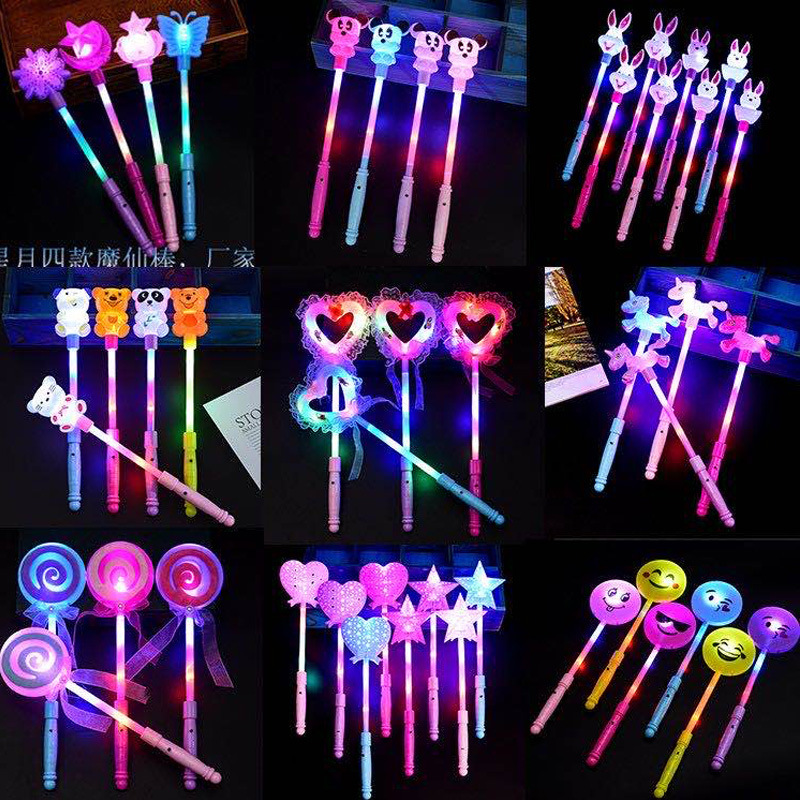 Glowing Magic Wand, Fluorescent Stick, Flash Fairy Wand, Night Market Kidsren's Toys, Popular Street Stalls, Scan Code Small Gifts