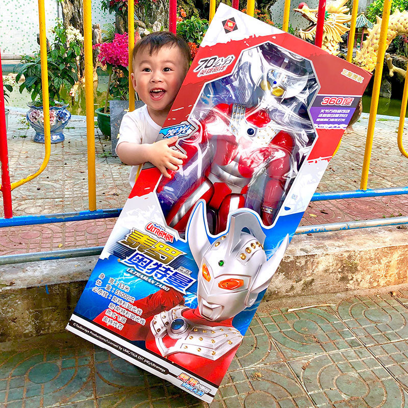 Ultraman Toy Large Jinjiang Genuine Tyro First Generation Acousto-optic Doll Model Set Children's Big Toys