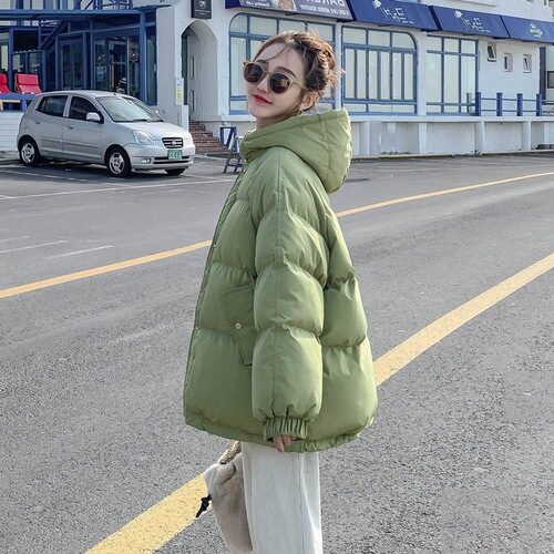 Down jacket women's short Korean style loose cotton coat winter thickened student coat small cotton jacket trendy bread coat