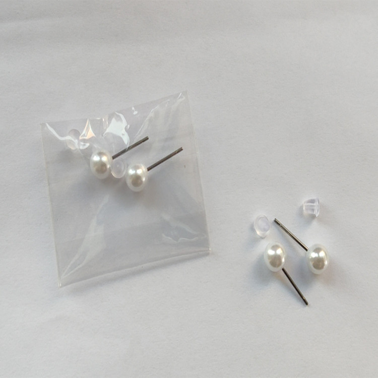 Imitation Pearl Earrings Individually Packaged Abs Gift Korean Style Simple and Elegant Manufacturer Direct Supply Light Luxury Wholesale