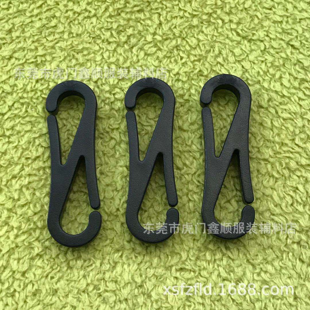 Ready Supply of Plastic S-shaped Small Hooks, Hat Windproof Rope Hooks, Plastic 8-shaped Hook Buckles, Double-ended Small Hook Buckles