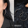 Earrings, silver needle, Korean style, simple and elegant design, European style, wholesale