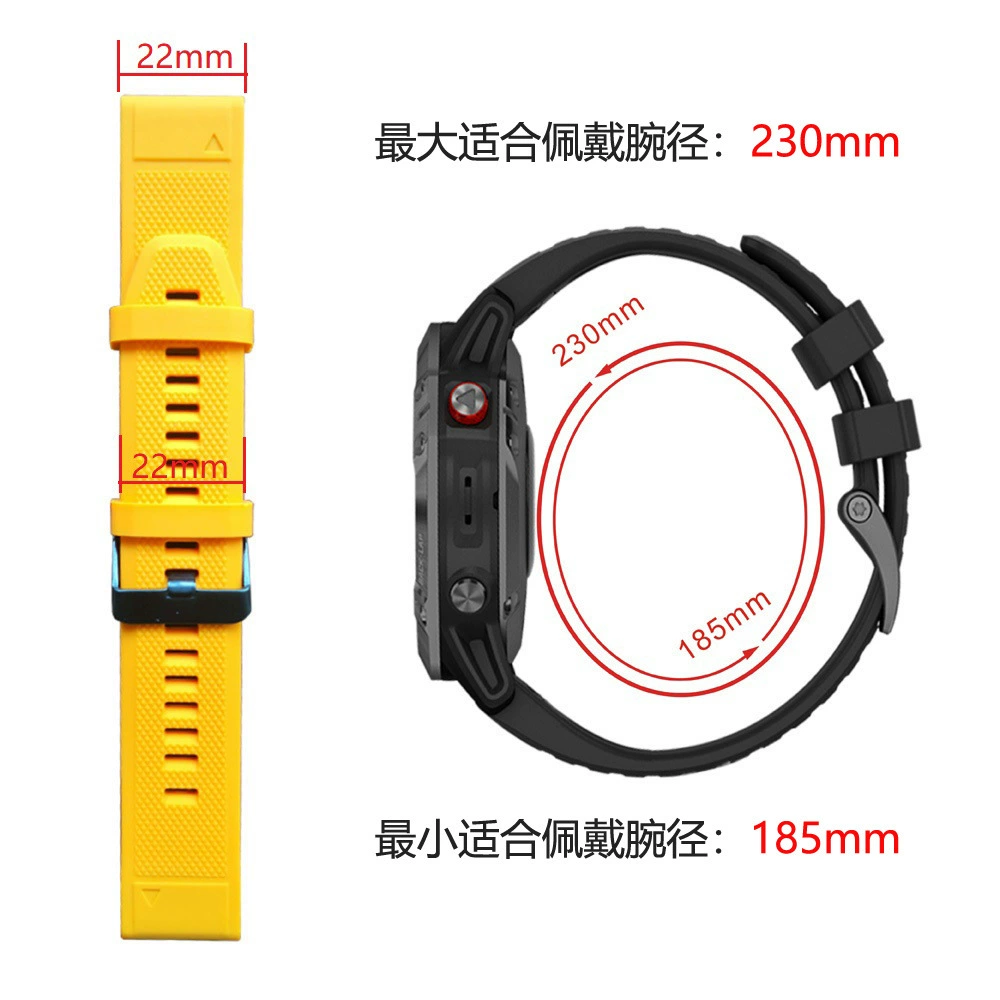 Suitable for Jiaming Fenix ​​5 Silicone Stand Tibetan Tibetan 945/935 Ribbon 22mm Factory spot wholesale
