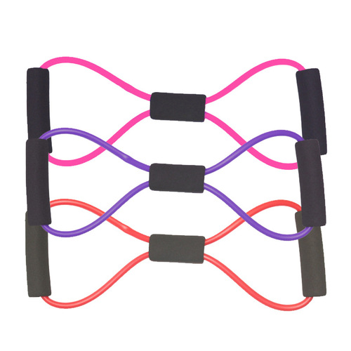 8-Character Resistance Band Yoga Elastic Strap Fitness Resistance Band Elastic Rope Eight-Character Resistance Band Wholesale Chest Expander Breast Shaper
