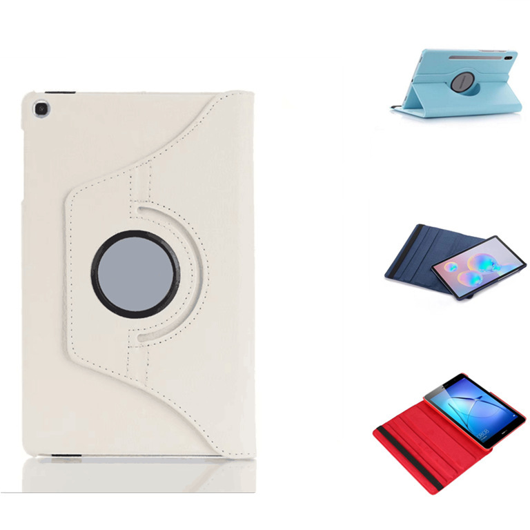 For Samsung Tab A 10.1 T510 rotating protective case T720 litchi pattern P610 leather case s5e case