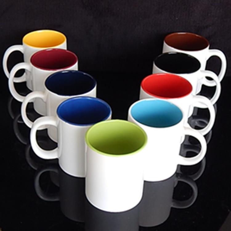 Factory coated Cup blank thermal transfer ceramic cup export AB grade 11oz enhanced porcelain bone china mug