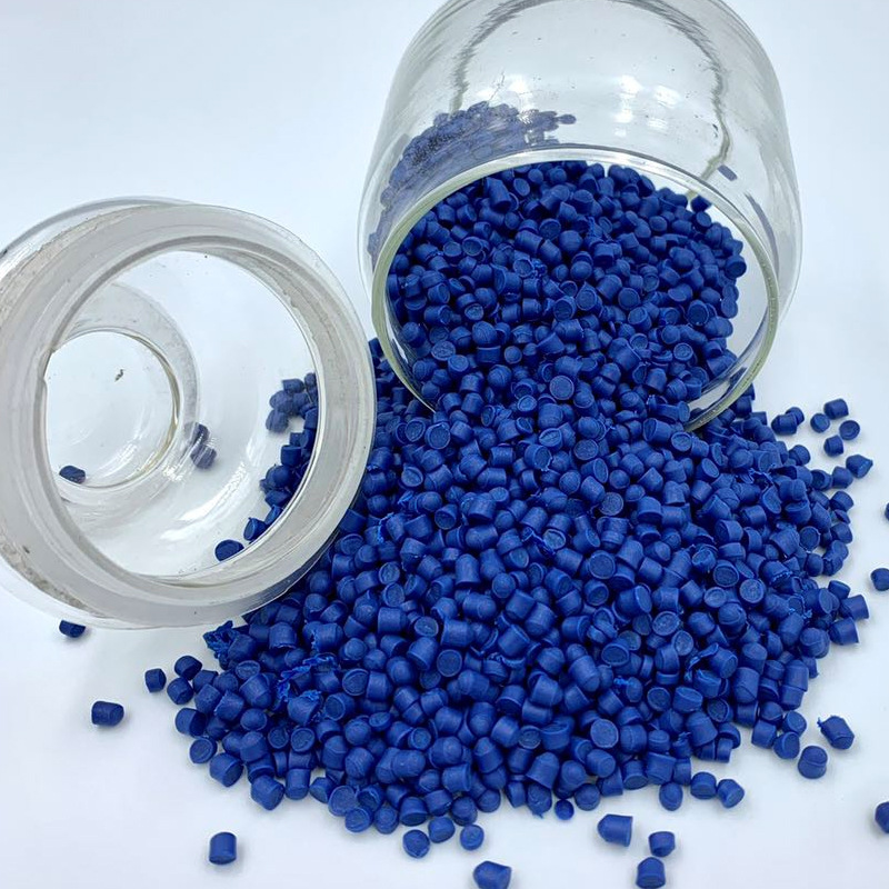 蓝色PVC NP电线电缆注塑料 PVC颗粒批发