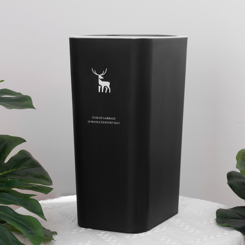 Papelera de inodoro hogar creativo cocina clasificación Push-tipo basura puede inodoro basura cesta de papel con tapa