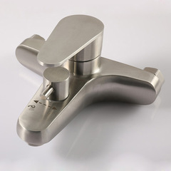 Stainless steel bathtub faucet triple mixing valve shower faucet all copper shower switch valve hot and cold water mixing valve