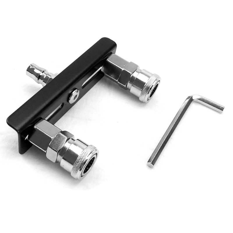 Adaptador de Abrazadera para Dildo de Máquina de Masturbación, Conector de Doble Extremo de Acero Inoxidable, Accesorio VAC de Un Solo Extremo, Conector Rápido Multifunción