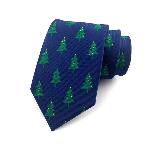 实力商家新款高密度圣诞领带结婚新郎领带喜庆节日领带