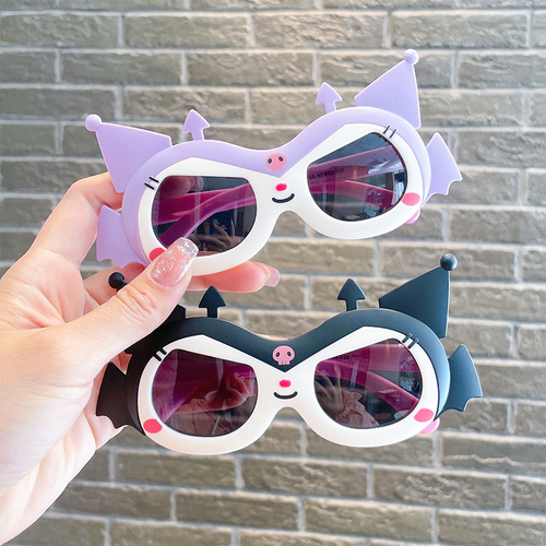  New Silicone Children's Sunglasses Cartoon Funny Polarized Sunglasses for Boys and Girls Fashionable Kids Toy Glasses