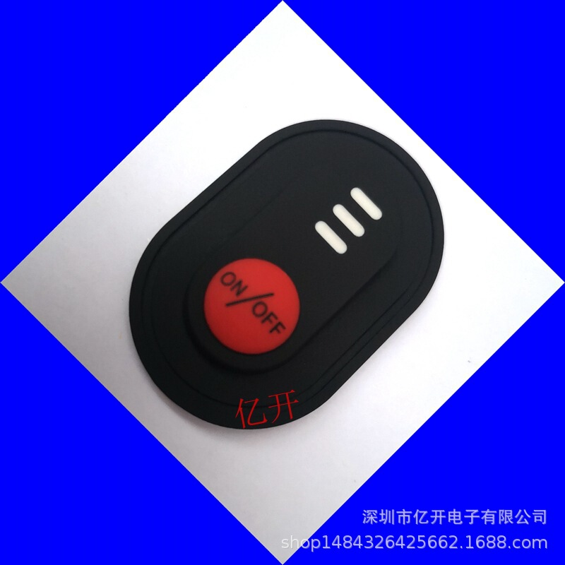 Silicone Temperature Control Switch Three-Speed Three-Control USB Flat Wire Side Plug Elbow with Bow Temperature Control Switch 3.7-12V