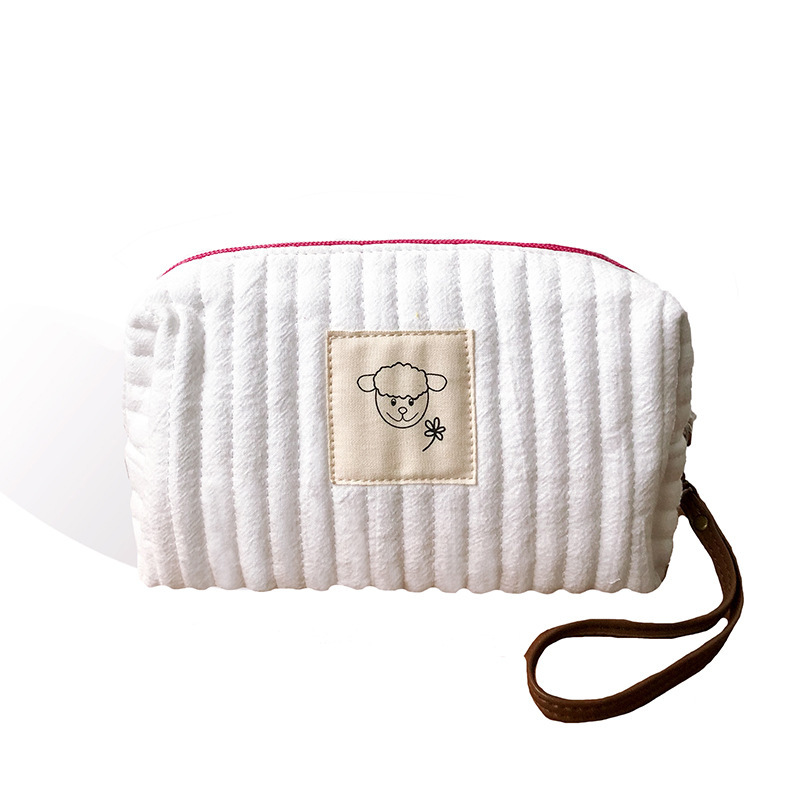 New Korean Cosmetic Bag White