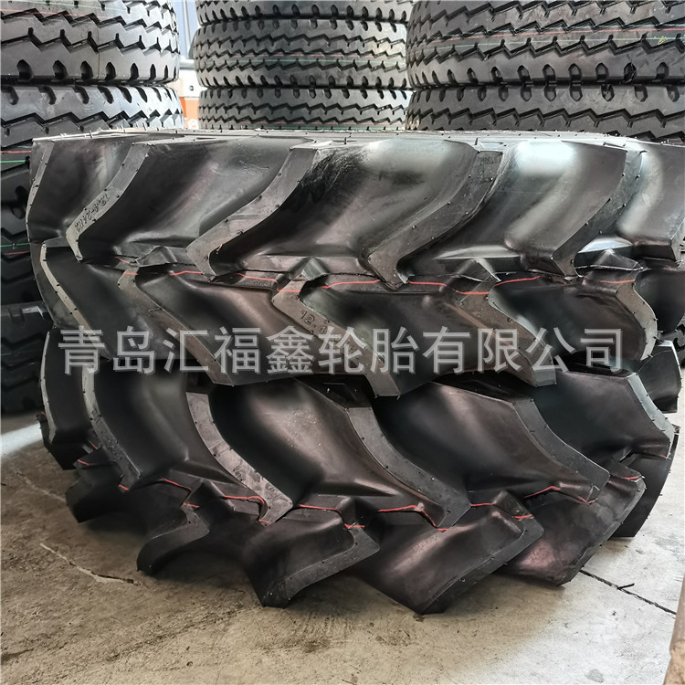 供应农用拖拉机轮胎12.4-24半高花轮胎R-2