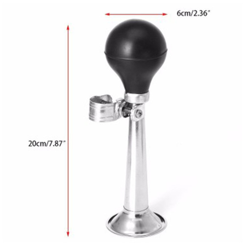 Mountain bike bell black air bag iron horn bell 7 inch 9 inch electroplated air horn snail bicycle accessories