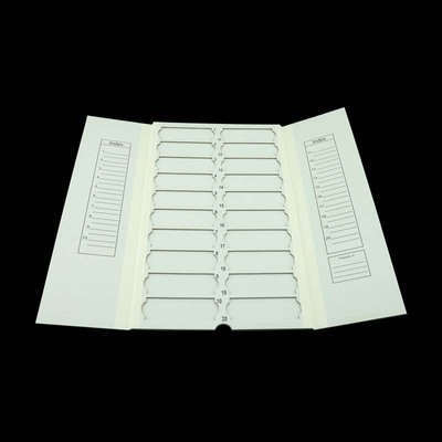 20片装纸质邮寄夹 20片装载玻片夹/存放板/操作板/凉片板/会诊盒