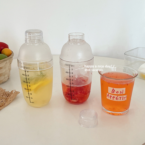 Portable snow cup hand shaker with scale milk tea shop supplies special juice stick hammer ice tool mixer shaker