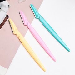 Stainless Steel Sharp Eyebrow Trimmer Makeup Eyebrow Razor Hair Removal Blade Cross-Border Disposable Eyebrow Styler Beauty Tool