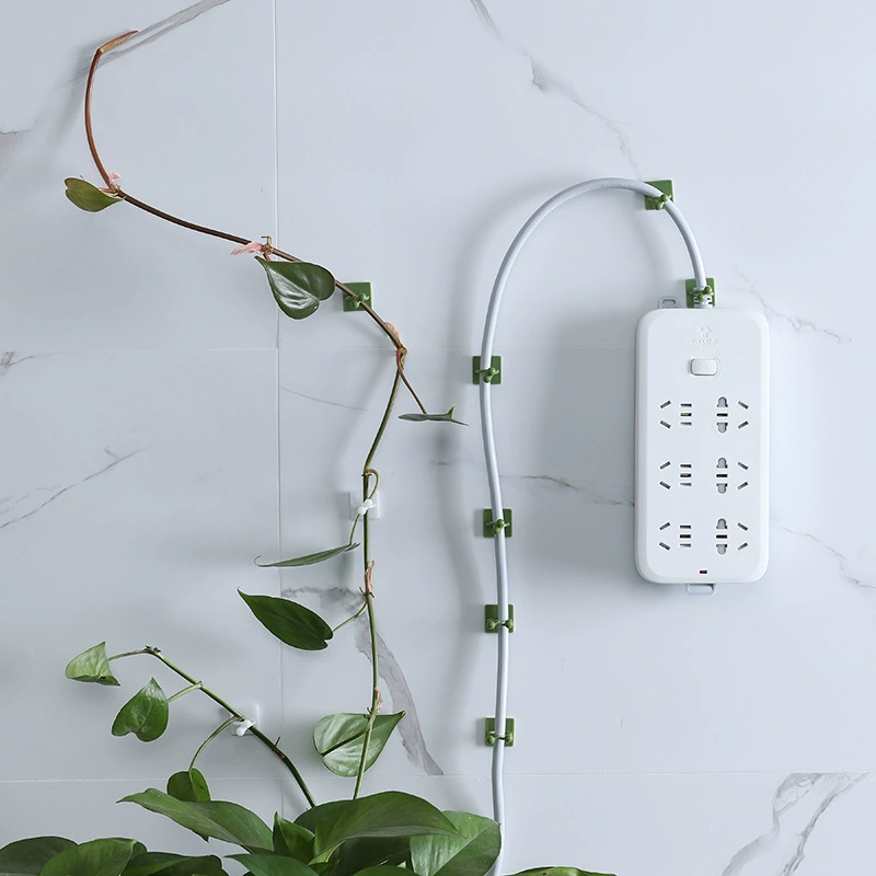 Зеленая Роза фиксатор скалолазание стена цветок зеленое растение зеленая корзина Бытовая пряжка кольцо зеленая ветка формирующий крючок 10 шт.