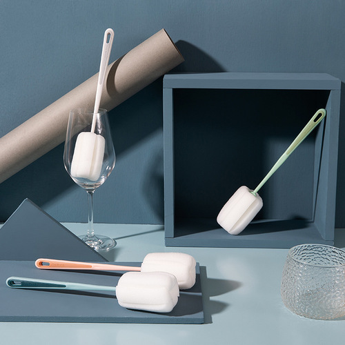 Cup brush, cup washing artifact, water cup cleaning, long handle, bottle washing brush, no dead ends, tea stain removal sponge, small brush