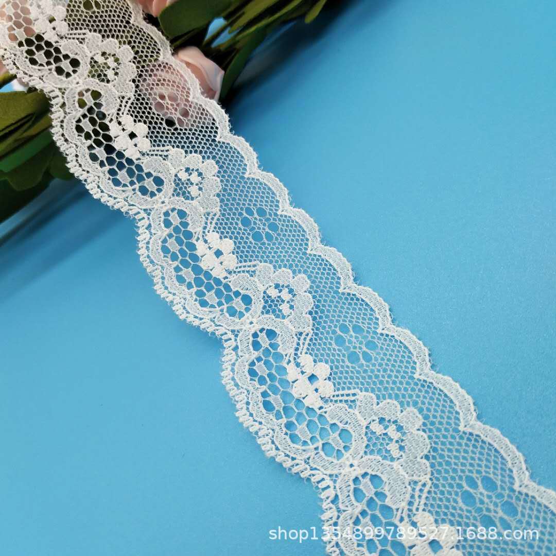 厂家批发3.8cm好质量台湾版无弹蕾丝花边