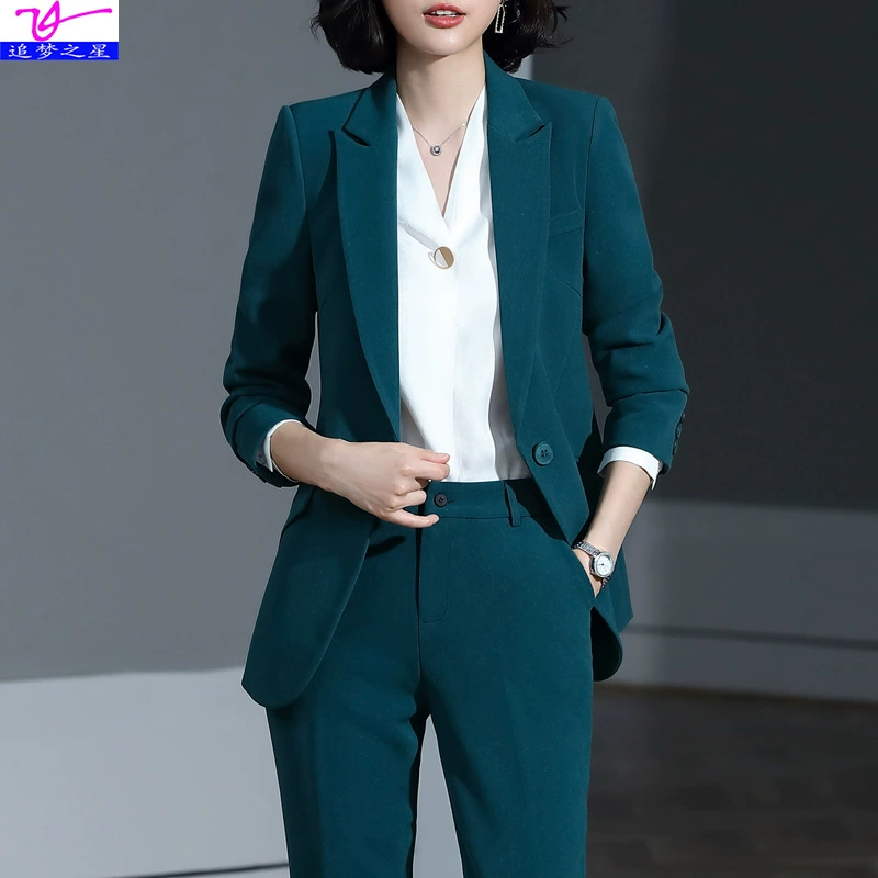 Spring classic suit jacket, set, loose fit