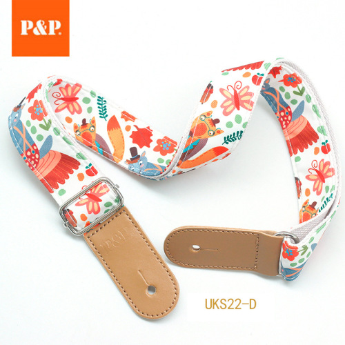 Ukulele strap fresh cartoon musical instrument accessories cross-border small guitar strap ukulele strap