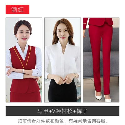 Burgundy [waistcoat + trousers + shirt]