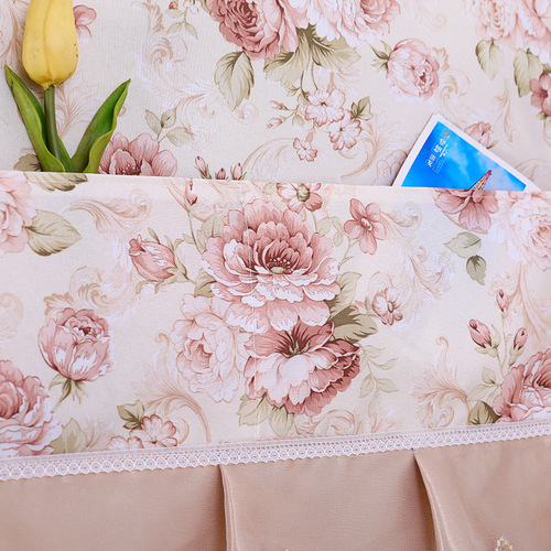 Refrigerator oven cover single-door refrigerator dust cover pastoral double-open refrigerator towel drum washing machine cover towel running volume
