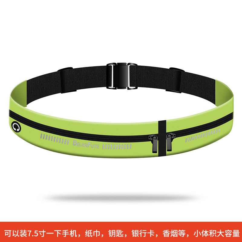 New Sports Waist Bag for Outdoor Running, Lightweight and Portable Phone Pouch, Marathon Fitness Breathable Waterproof Earphone Hole