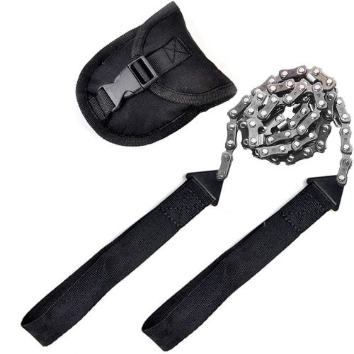 Outdoor hand chain saw pocket chain saw garden tool 11/16/33 teeth 24 inch portable camping survival wire saw