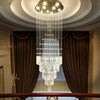 Modern and minimalistic rotating ceiling lamp suitable for stairs for country house for living room, light luxury style