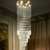 Modern and minimalistic rotating ceiling lamp suitable for stairs for country house for living room, light luxury style