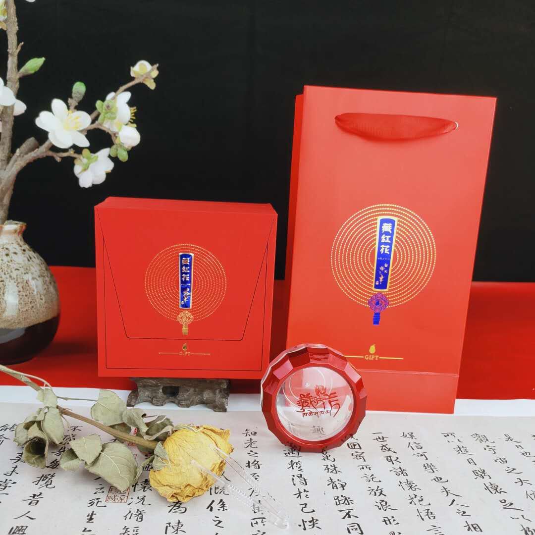 新款藏红花礼盒空盒精美高档藏红花礼品盒独特多边形内盒5克-10克