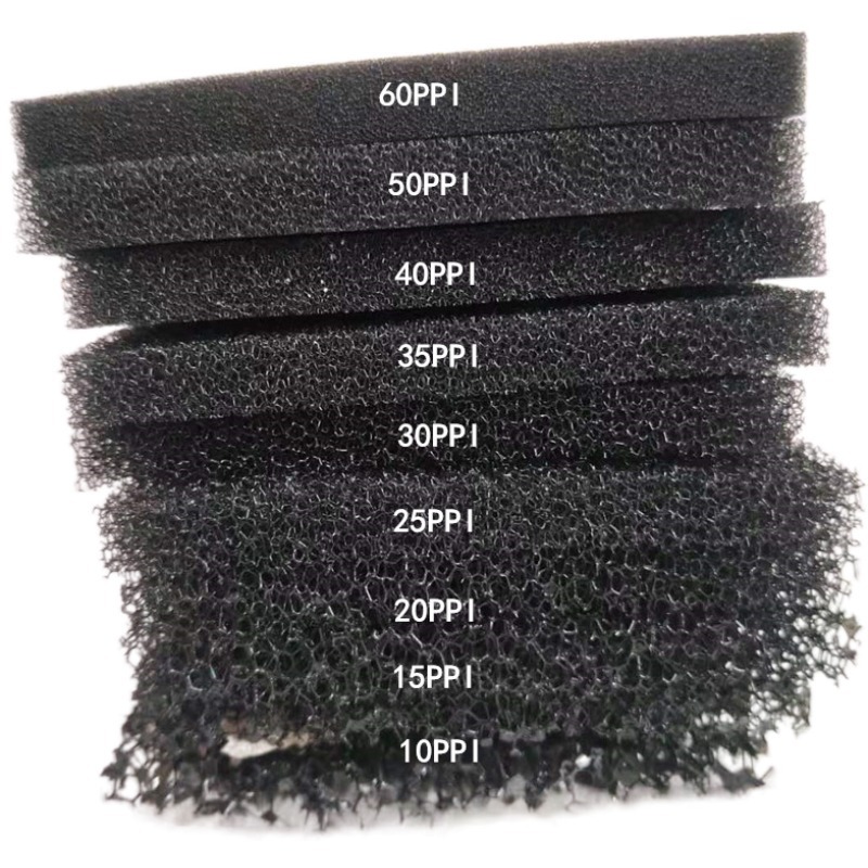 风机过滤棉聚氨酯防尘泡沫垫 黑色开孔泡棉软垫滤网防尘海绵批发