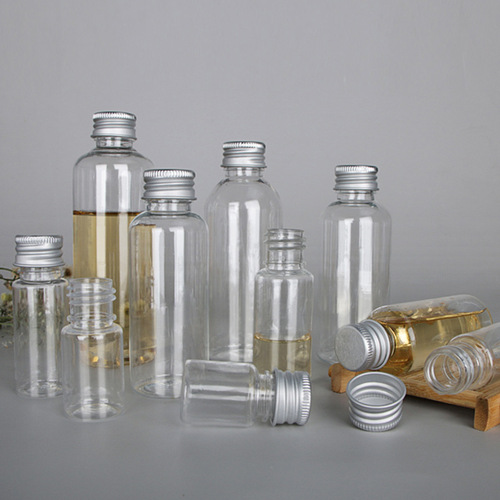 5ml 10ml 15ml 20ml 30ml ml Aluminum Cap Plastic Bottles Transparent Small Bottles Lotion Refill Bottles