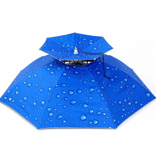 Umbrella sunshade umbrella hat head hat head headgear top fishing rain umbrella sunshade sunshade straw hat large size headgear rainproof