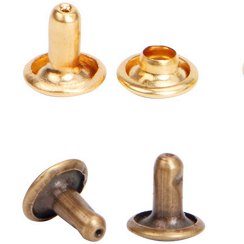 240 sets de caja de doble cara remache equipaje bolsa de cuero tapa de uñas herramienta de instalación traje remache al por mayor remache de doble cara