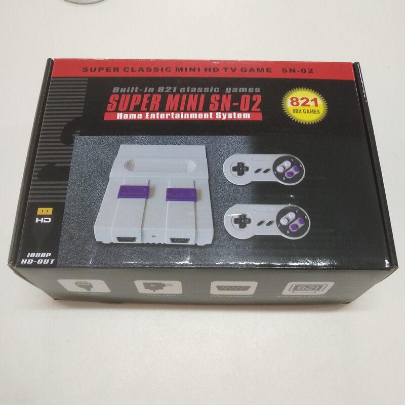 Game machine SNES HD MINI game machine SNES 8-bit TV game machine built-in 821 SFC Game machine SNES HD MINI game machine SNES 8-bit TV game machine built-in 821 SFC