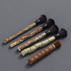 手工天然羅漢竹斑竹養壺筆茶道配件茶壺刷子盤掃廠家直銷一件代發