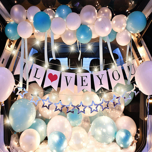 Creative Valentine's Day Balloon Set for Men and Women, Birthday Proposal, Trunk Surprise Arrangement, Romantic Party Scene Decoration