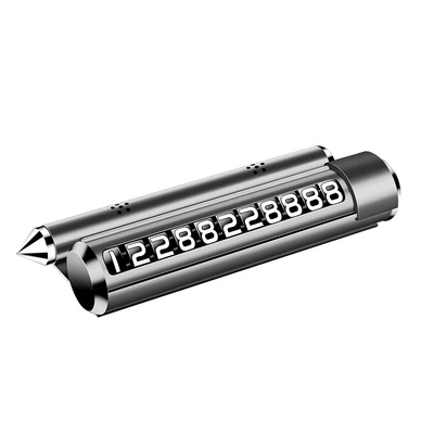 creative four-in-one mobile phone – Nömrəli dayanma kartı - silver-gray-four-in-one-parking-sign