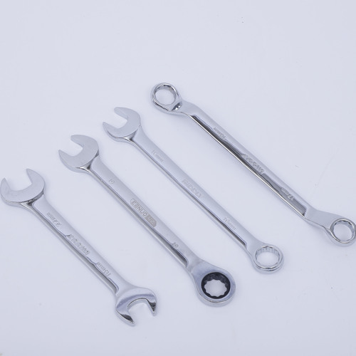 Opening plum two-use wrench 45 steel mirror face plum opening manual two-use wrench chrome-plated two-use wrench 