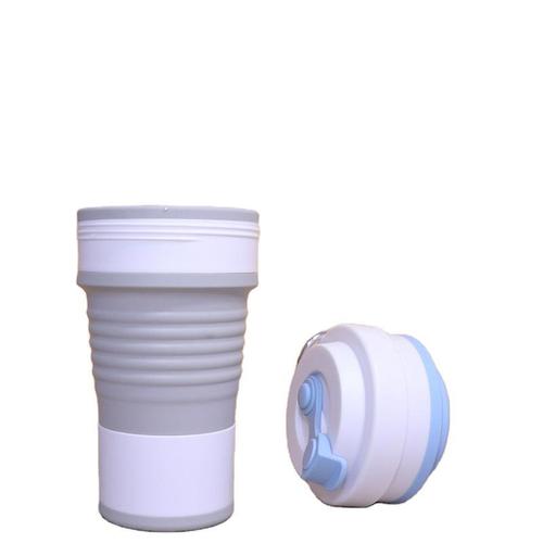 750ml food grade silicone water cup foldable telescopic coffee milk tea cup outdoor creative portable water cup customization