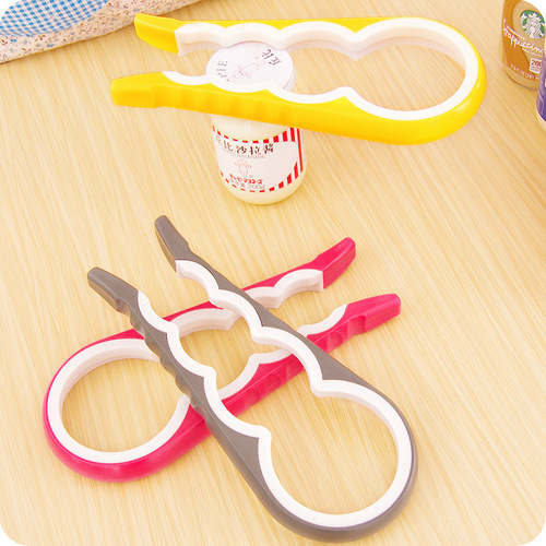 A1761 multifunctional wine bottle opener kitchen can opener anti-slip bottle cap twister 0.11kg