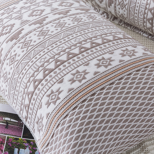 Pure cotton pillow cover, thickened cotton gauze couple pillow cover, adult large four-season single pillow core cover, one set